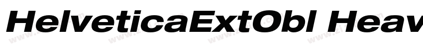 HelveticaExtObl Heav字体转换